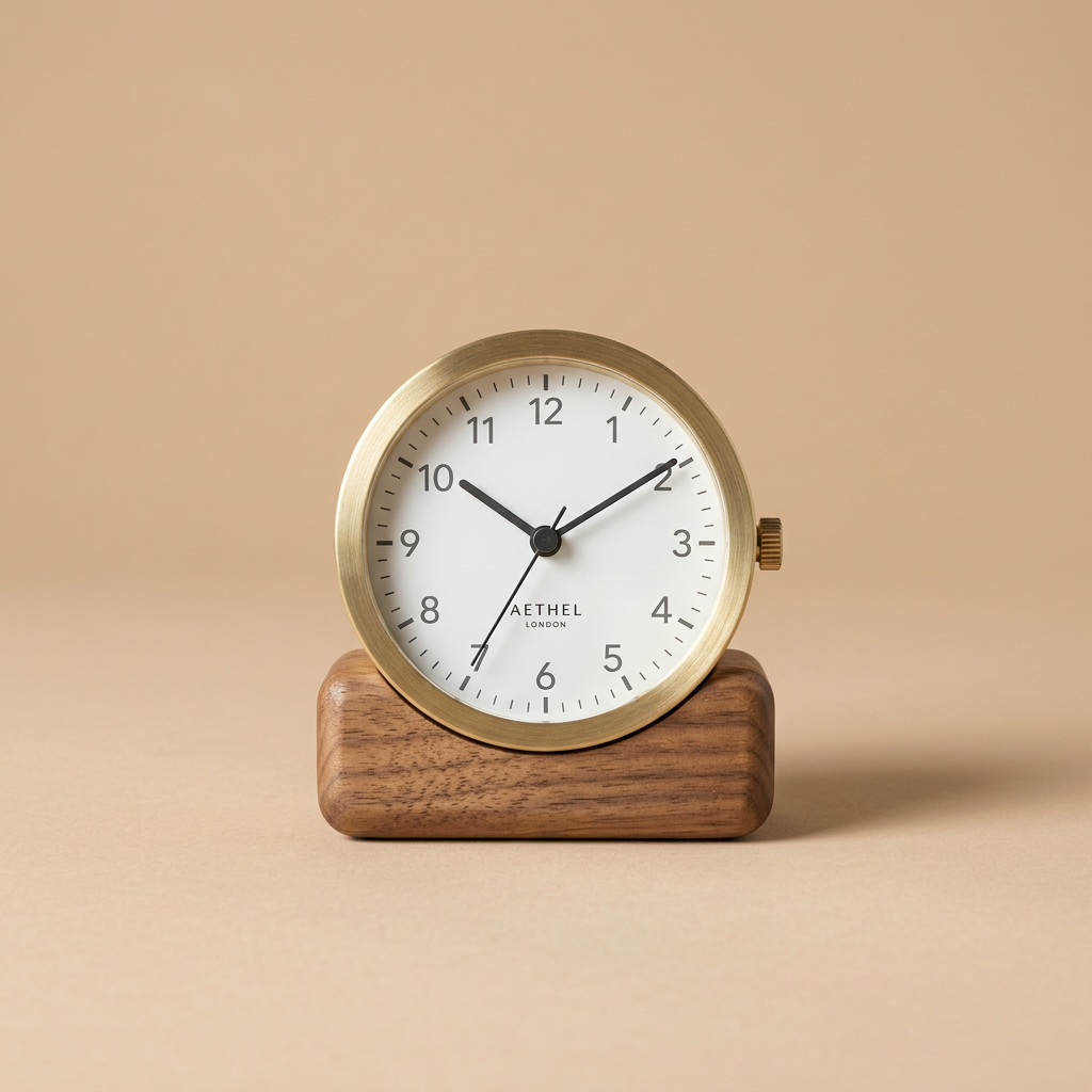 Brass Desk Clock